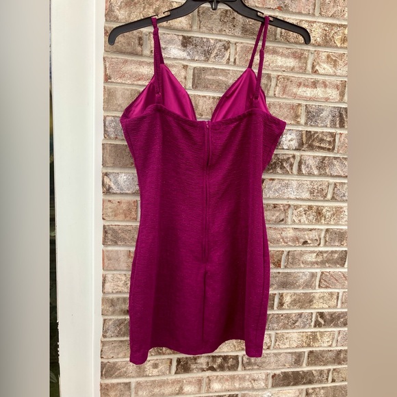 Maroon Glittery Bailey Blue XL Bodycon Formal Prom Dress - Picture 8 of 10